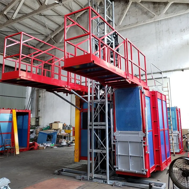 SC100 SC200 SC270 SC320 Construction Mast Climb Building Hoist Elevator With CE certificate