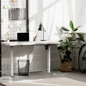 Bàn làm việc đứng điều chỉnh độ cao bằng điện, khung thép, mô tơ đơn hiện đại ZGO, dùng cho văn phòng, nhà ở, tòa nhà văn phòng - Product Image 4