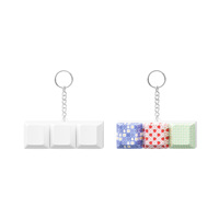 3d Sublimation Anti-Stress Finger Button Keycap Mechanical Keyboard Office Decompression Calming Keychain Metal Keychains