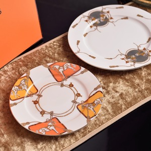 High End Exquisite Western Style Steak <b>Plate</b> Hotel Banquet <b>Ceramic</b> Dessert Round Shallow <b>Plate</b> - Product Image 6