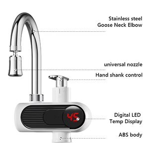 Hot Bán Máy Nước Nóng Nóng Nhanh Chóng Sưởi Ấm Tap Điện Ngay Lập Tức Nước Nóng Vòi Nước Nhà Bếp Với LED Hiển Thị Kỹ Thuật Số - Product Image 4