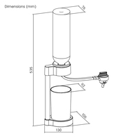 Systèmes d'arrosage automatique de bureau universels AWS01-1C Kit de système de culture de jardin d'herbes aromatiques hydroponiques d'intérieur Système d'alimentation en eau automatique