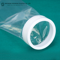 Protège-tuyaux jetables stériles transparents Sani-Sleeve, type préservatif, pour pilules et liquides, épaisseur 35 microns, diamètre extérieur 60 mm, diamètre intérieur 20 mm