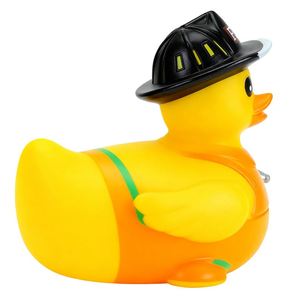 Jouets de bain et de douche pour enfants en gros, petits canards jaunes sur le thème des pompiers - Product Image 2