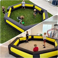 Terrain de jeu gonflable commercial en PVC pour piscine à balles, terrain de Gaga Ball portable, adapté aux adultes et aux enfants, pour les jeux en plein air