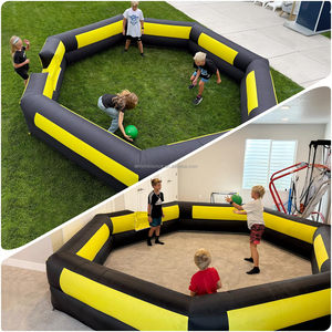 Terrain de <span class=keywords><strong>jeu</strong></span> gonflable commercial en PVC pour piscine à balles, terrain de Gaga Ball portable, adapté aux adultes et aux enfants, pour les jeux en plein air - Product Image 2