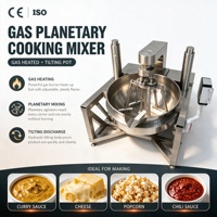Chaudière à chemise chauffée au gaz naturel avec agitateur inclinable résistant à la chaleur pour l'extraction et la concentration