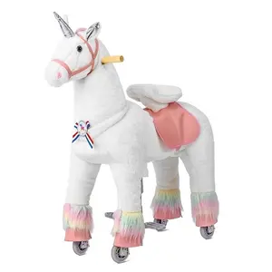 Funtoys CE mechanical running horse for children