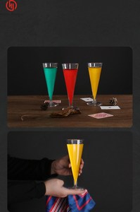 Illusioni da Bar con mago professionista Set divertente 1 tazza in acrilico di seta camaleonte che cambia colore - Product Image 6