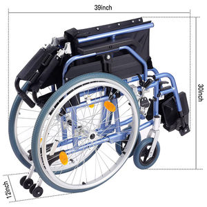 Silla de Ruedas Manual Ligera Estándar para Suministros Médicos para Personas Mayores, Venta al por Mayor de Fábrica - Product Image 6