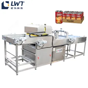 Canned Food Manufacturing Industry Meat Luncheon Filler Seamer Labeller Food Can Pork Filling Seaming Production Line