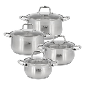 Set <span class=keywords><strong>di</strong></span> pentole in acciaio inossidabile Set <span class=keywords><strong>di</strong></span> pentole antiaderenti Set <span class=keywords><strong>di</strong></span> pentole per zuppa utensili da cucina personalizzati 12 pezzi Set <span class=keywords><strong>di</strong></span> pentole e <span class=keywords><strong>padelle</strong></span> con LOGO OEM - Product Image 1