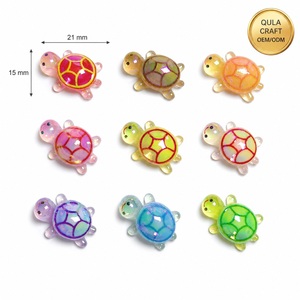 Mini Modello di Tartaruga Laser, Ornamenti Fai-da-Te, Accessori per Abbigliamento in Resina, Micro Paesaggistica - Product Image 1