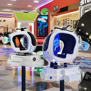 เฮลิคอปเตอร์ VR JiaYi 360 องศา เครื่องบินจำลองเสมือนจริงในร่ม ทำจากโลหะและพลาสติก ให้ประสบการณ์เสมือนจริงสุดตื่นเต้นแบบอินเทอร์แอคทีฟ ที่นั่งคู่ ระบบเคลื่อนไหว 360 องศา ใช้ไฟ 220V - Product Image 1