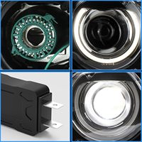 Phares LED VLAND 12V 35W et ampoules D2S pour Challenger 2015-2023 (non compatibles avec les modèles de phares HID d'origine)