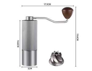 Al-corpo in lega 420 acciaio inox bava Homeuse Espresso Mini piccolo mulino a mano manuale portatile macinino caffè con manico in legno - Product Image 3