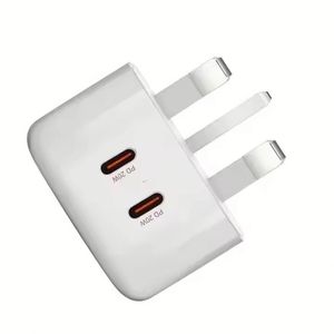 UK Plug PD 40W Wall Charger Dual <b>Type</b>-<b>C</b> PD 20W Mobile Phone <b>Adapter</b> With Retail Box - Product Image 4