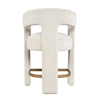 Tabouret de bar moderne rembourré en velours, chaise haute de cuisine, tabouret de bar pour la maison, hôtel, mobilier