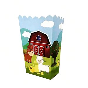 Decoraciones para Fiesta de Cumpleaños de <span class=keywords><strong>Granja</strong></span> Lechera, Artículos para Fiesta de Animales, Platos de Papel, Servilletas, Vasos, Manteles, Cajas de Dulces, Juego de Vajilla - Product Image 4