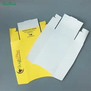 disposable folding grease proof paper tray box for crepe