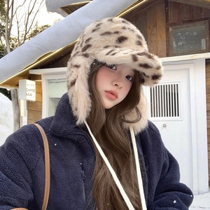 2026 नए प्यारे कस्टम रेट्रो तेंदुआ लूश ऐक्रेलिक कान के संरक्षण से बच्चों सर्दियों में गर्म स्की सवारी - Product Image 2
