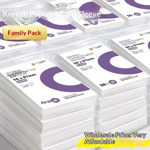 Protège-cartes Chine Popcorn 20 microns à bord plat 0,1 mm Style Ins Film protecteur pour cartes photo d'idols CPP Haute transparence - Product Image 3
