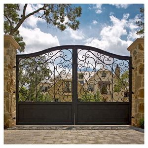 Sistema de Puerta Abatible de Gran Tamaño de la <span class=keywords><strong>Serie</strong></span> PRIMA Premium de Alta Resistencia, con Recubrimiento Electrostático en Polvo, Resistente a la Niebla Salina y al Óxido, Puerta de Hierro - Product Image 3