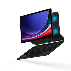 คีย์บอร์ดสร้างสรรค์ปี 2025 สำหรับ <span class=keywords><strong>Samsung</strong></span> Tab S7+/S8/S9+ 12.4 นิ้ว พร้อมทัชแพดที่แม่นยำ ปุ่มเรืองแสง ป้องกันสองชั้น เคสแม่เหล็ก JUNCHI - Product Image 4