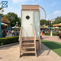 Toilettes mobiles d'extérieur portables en panneaux sandwich, écologiques, durables, avec chasse d'eau automatique et fosse septique pour parcs et camping