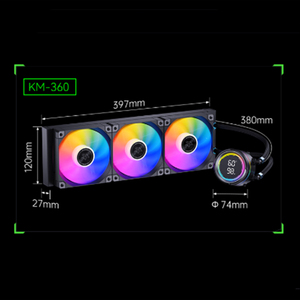 Sistema de Refrigeración Líquida para PC, Enfriador de CPU/GPU con Bomba, Ventilador y Radiador de Torre con LED ARGB para Servidor y Juegos - Product Image 4