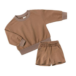 Ensemble de vêtements pour garçon d'automne, haut à manches longues et pantalon pour tout-petits, ensemble 2 pièces, logo personnalisé, vêtements pour enfants - Product Image 4
