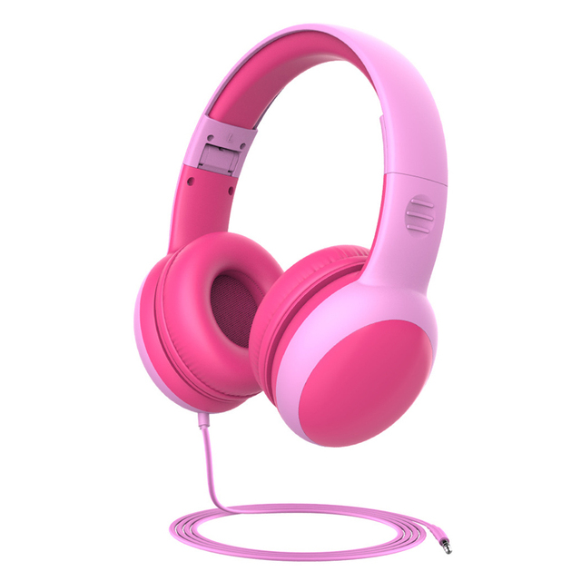 High Quality Foldable Cat Ear Earphones for Boys Girls 3.5mm Wired Stereo Bass Headsets for Mobile Phone Cute School Learning