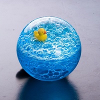 Personnalisé 45mm 62mm 83mm TPU Matériau Sable Liquide Balle Anti-Stress Mignon Cube Squeeze Jouet Élastique Flux Liquide Jouets Promotionnels
