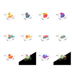 Vashine 3D figura di azione stampata mitologia giocattoli <span class=keywords><strong>animali</strong></span> creatività eco-friendly materiale decorazione comune colorato in movimento Toi - Product Image 5