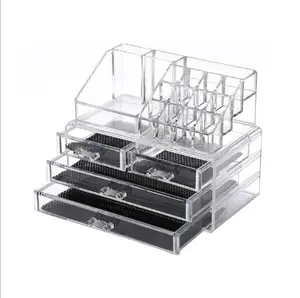 Fabriek Direct Plastics Opbergdozen Acryl Make Organisatoren Duidelijke Make-Up Organizer 5 Lade Acryl Cosmetische Box