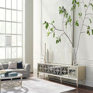 <span class=keywords><strong>Meuble</strong></span> <span class=keywords><strong>TV</strong></span> moderne de luxe léger de style nordique, support <span class=keywords><strong>TV</strong></span> en bois, miroir, salon, chambre à coucher, rangement, buffet en MDF, armoire flottante - Product Image 4
