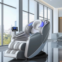 Fauteuil de massage intelligent de luxe 2026 en cuir, inclinable, 8D 3D, zéro gravité, Shiatsu électrique pour jambes, cou et pieds – Vente directe usine