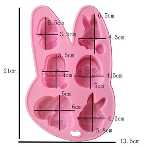 Mục mới phục sinh Thỏ Silicone khuôn màu trứng Sô cô la bánh khuôn kỳ nghỉ trang trí công cụ nướng - Product Image 2