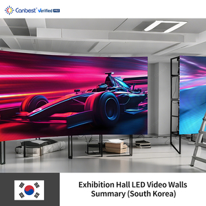 Canbest Rv P2.6 2.604Mm 5000X2500Mm 16.40X8.20Ft Location d'intérieur Led Écran d'affichage mural vidéo pour <span class=keywords><strong>salle</strong></span> d'exposition en Corée du Sud - Product Image 4