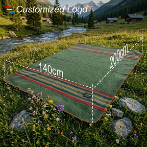 Wholesale Custom Logo Luxury Warm 20% Polyester 80% Knitted Woolen Jacquard <b>Blanket</b> for Home Outdoors <b>Picnic</b> Camping - Product Image 4