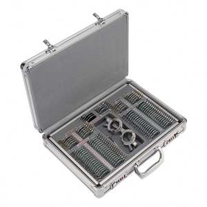 Ensemble de 104 lentilles d'essai avec anneau métallique TLS-104M, monture d'essai certifiée CE ISO 1 an pour usage professionnel en optométrie - Product Image 1