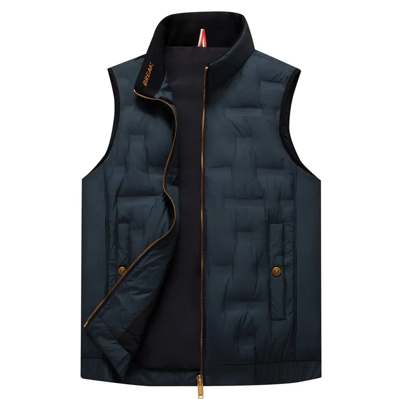 High-End Plus Size Men's Lightweight Polyester Sports Vests For Winter