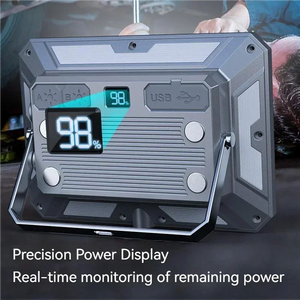 Lampe de travail LED portable rechargeable haute puissance, projecteur étanche à émission de lumière blanche froide pour urgences extérieures et ateliers, IP65 - Product Image 4