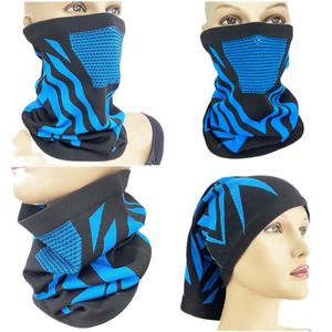 Pelindung telinga dan wajah, tebal dan hangat olahraga jaring mendaki ski tahan angin dan dingin masker bersepeda syal cepat kering - Product Image 2