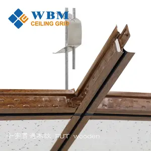 Yapı malzemeleri/yüksek kaliteli WBM tavan tees FUT sistemi/Fut popüler sistemi askıya alınmış galvanizli tavan t ızgara bileşenleri