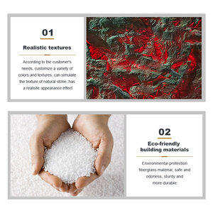 Modèle 3D moderne et élégant à effet de lave volcanique Faux panneaux rétroéclairés par LED pour la décoration de bureau et de chambre à coucher Grande dalle très lumineuse - Product Image 5