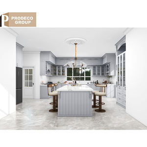 Gabinetes de cocina hidráulicos en forma de <span class=keywords><strong>L</strong></span> de estilo moderno Diseño simple para cocina pequeña - Product Image 3