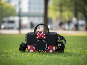 <b>Camera</b> <b>Bag</b> With Minnie Mouse Design For <b>Camera</b> Storage Polyester Material Cute Style - Product Image 2