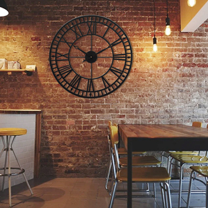 <span class=keywords><strong>Reloj</strong></span> <span class=keywords><strong>de</strong></span> pared Vintage <span class=keywords><strong>de</strong></span> hierro redondo, números romanos, clásico, para decoración del hogar - Product Image 6