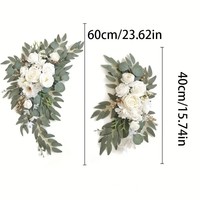 Arche de mariage artificielle élégante faite à la main, fleurs pour mariage, fête d'anniversaire, Pâques, Noël, décorations